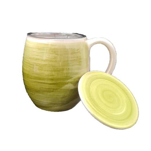 Mug de cerámica 0,30L. Verde