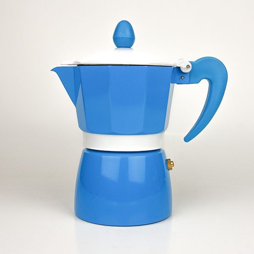 Cafetera Italiana Azul