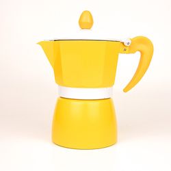 Cafetera Italiana Amarilla