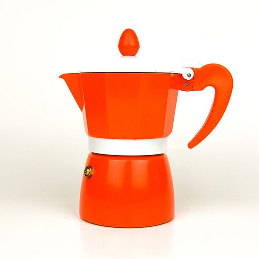 Cafetera Italiana Naranja