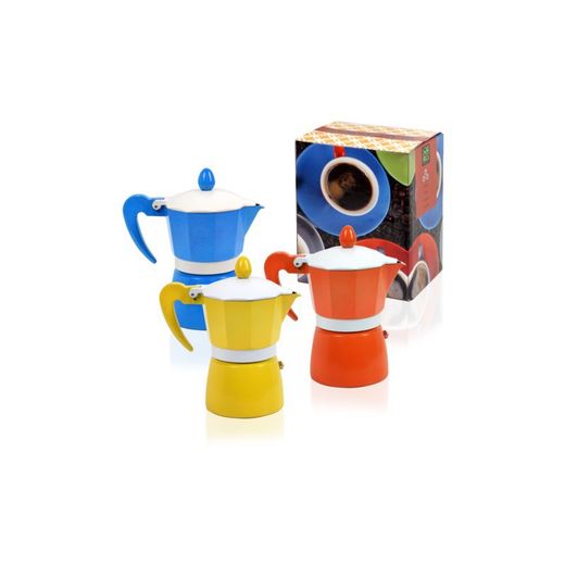 Cafetera Italiana Azul