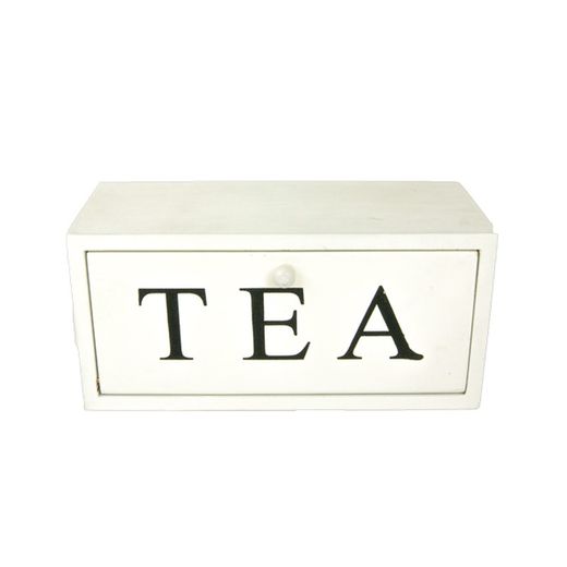 Caja Madera para Té blanca 3