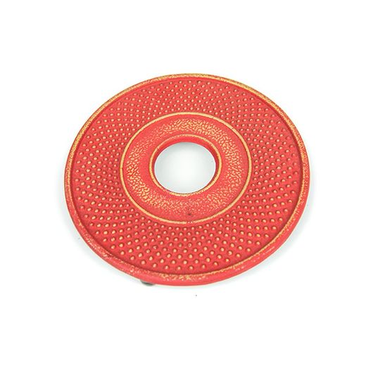 Salvamanteles Tetera 13,5 cm Rojo dorado