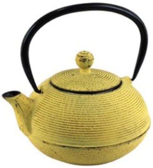 Tetera Hierro Fundido 0,90L Amarilla