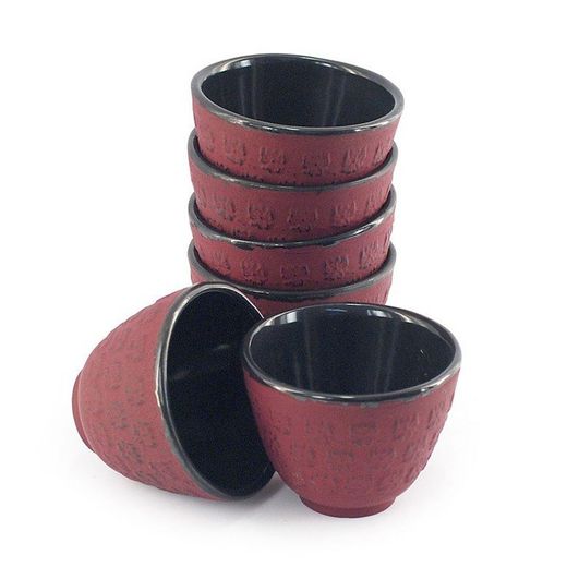 Vaso Hierro Fundido 0,06L Rojo